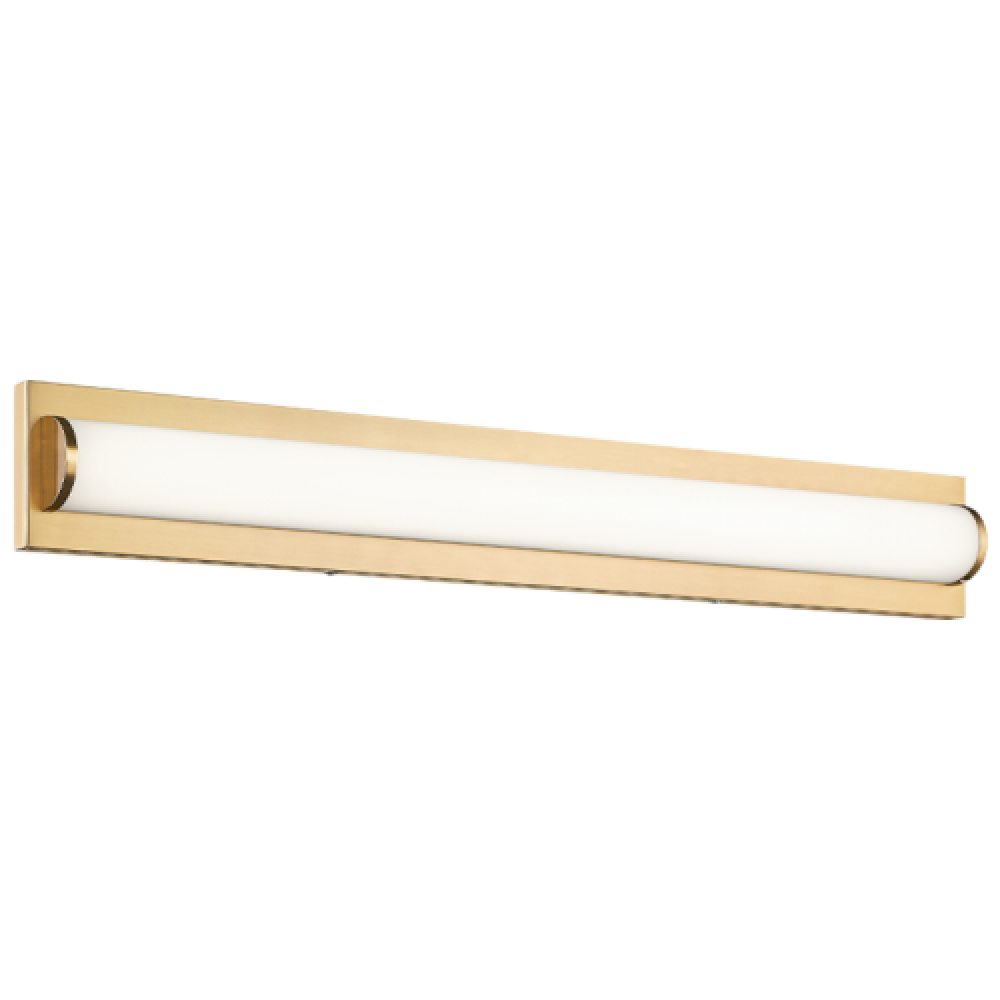Matteo Lighting Psyra 34-in LED Vanity Light Aged Brass