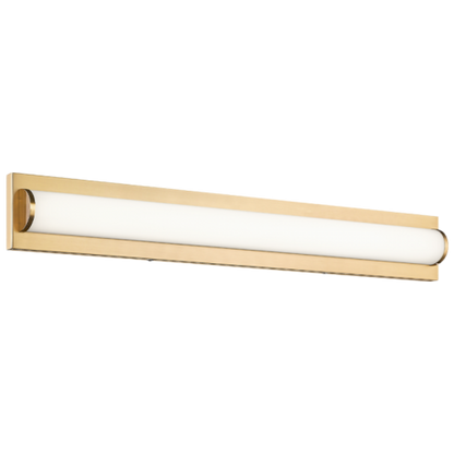 Matteo Lighting Psyra 34-in LED Vanity Light Aged Brass
