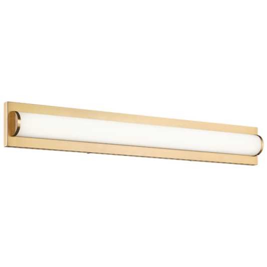 Matteo Lighting Psyra 34-in LED Vanity Light Aged Brass