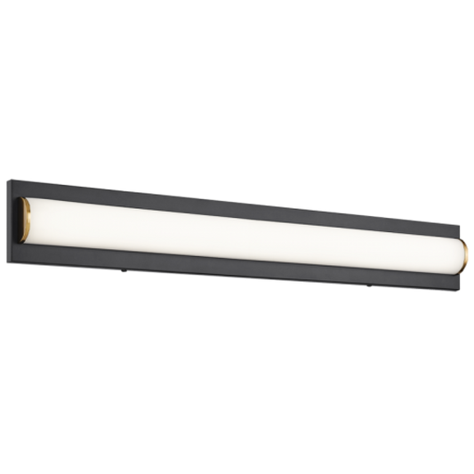 Matteo Lighting Psyra 2-Light Bath Bar in Black, 34"W (S08934BK)