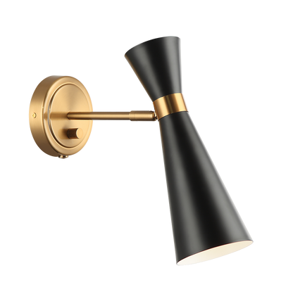 Matteo Lighting Blaze 12-in Wall Sconce Black