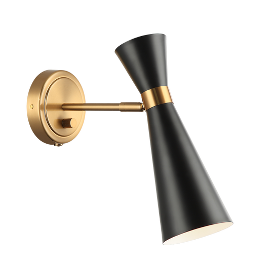 Matteo Lighting Blaze 12-in Wall Sconce Black