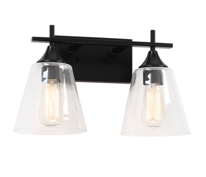 Matteo Lighting Hollis 2-Light Vanity Black