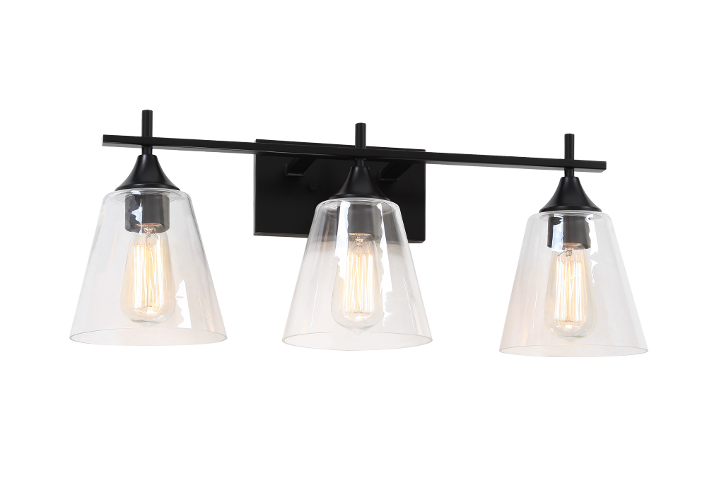 Matteo Lighting Hollis 3-Light Vanity Black