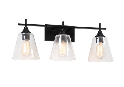 Matteo Lighting Hollis 3-Light Vanity Black