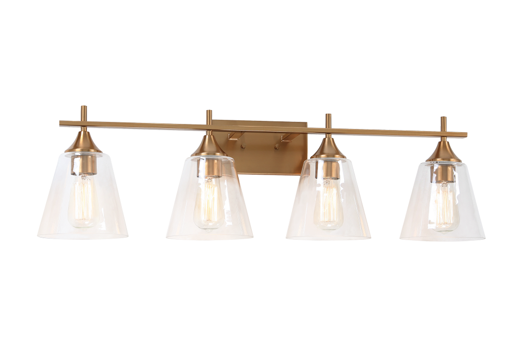 Matteo Lighting Hollis 4-Light Vanity Aged Brass