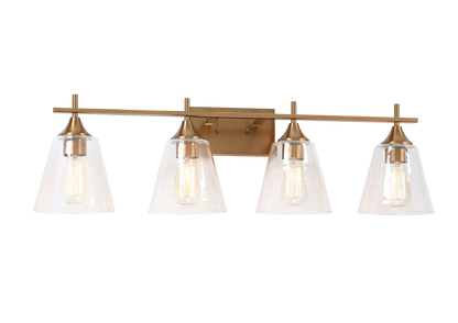 Matteo Lighting Hollis 4-Light Vanity Aged Brass