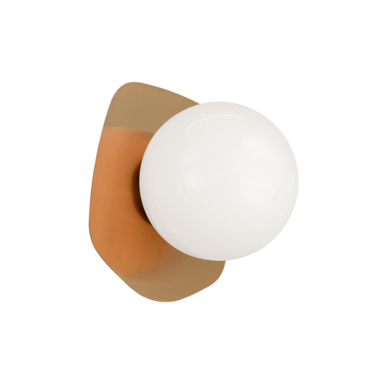 Matteo Lighting Razz 6-in Wall Sconce Aged Brass