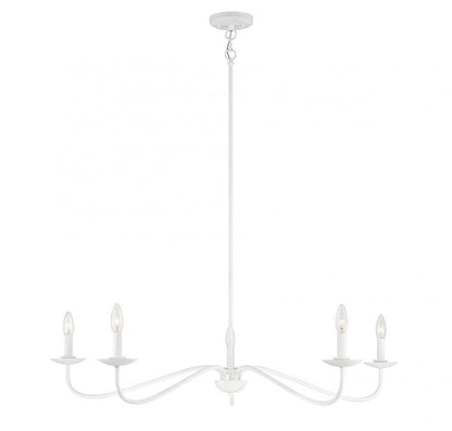 Savoy House 5-light Chandelier Bisque White