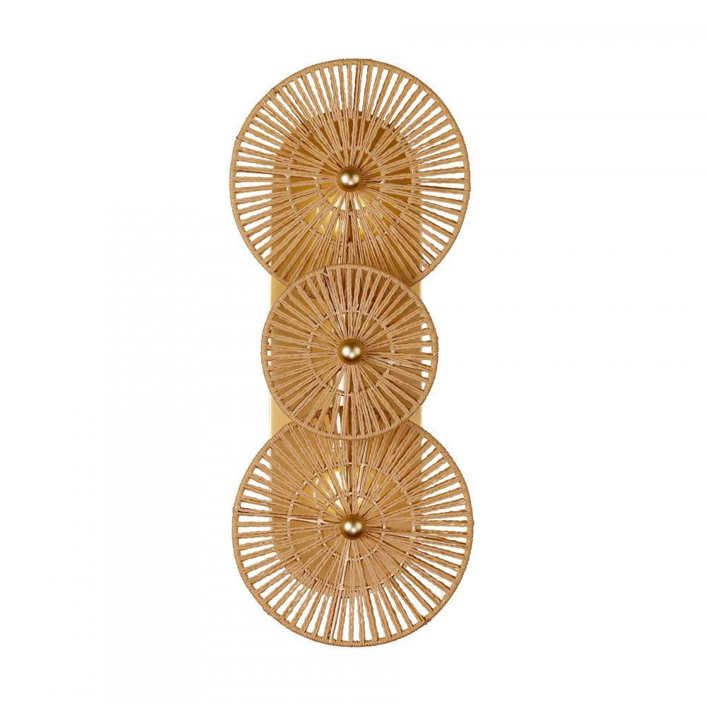 Savoy House Abbott 2-Light Wall Sconce Distressed Gold