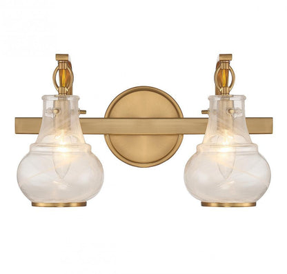 Savoy House Adams 2-Light Bath Vanity Warm Brass