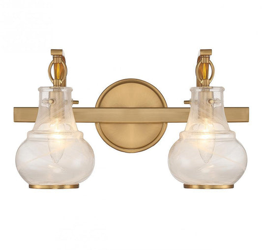 Savoy House Adams 2-Light Bath Vanity Warm Brass
