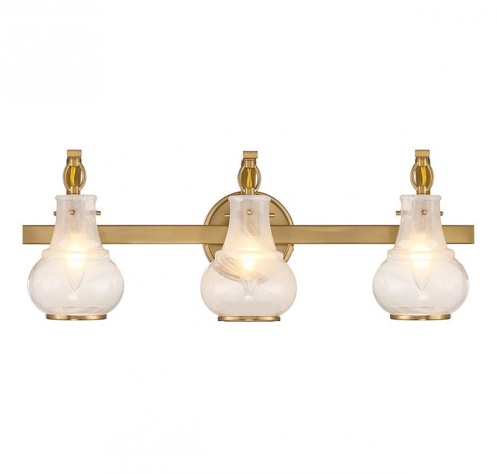 Savoy House Adams 3-Light Bath Vanity Warm Brass