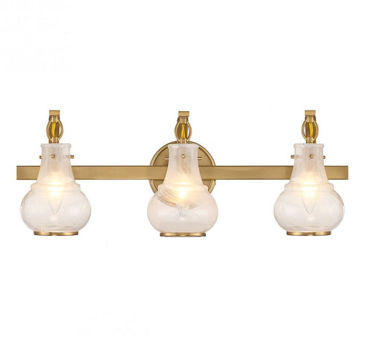 Savoy House Adams 3-Light Bath Vanity Warm Brass