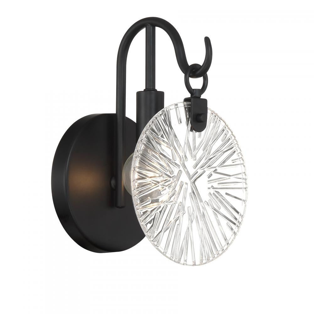 Savoy House Addison 1-Light Bathroom Vanity Light in Matte Black, Savoy House 9-3981-1-BK ALYK0