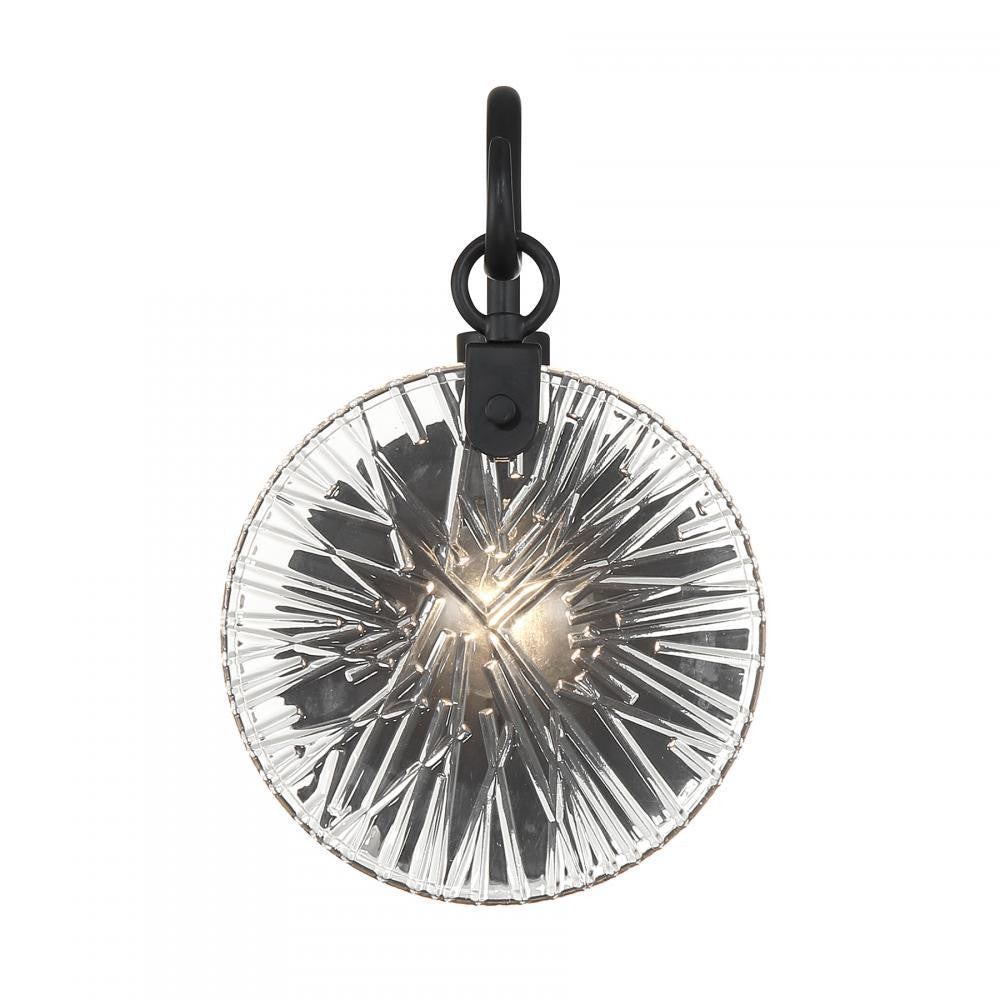 Savoy House Addison 1-Light Bathroom Vanity Light in Matte Black, Savoy House 9-3981-1-BK ALYK0