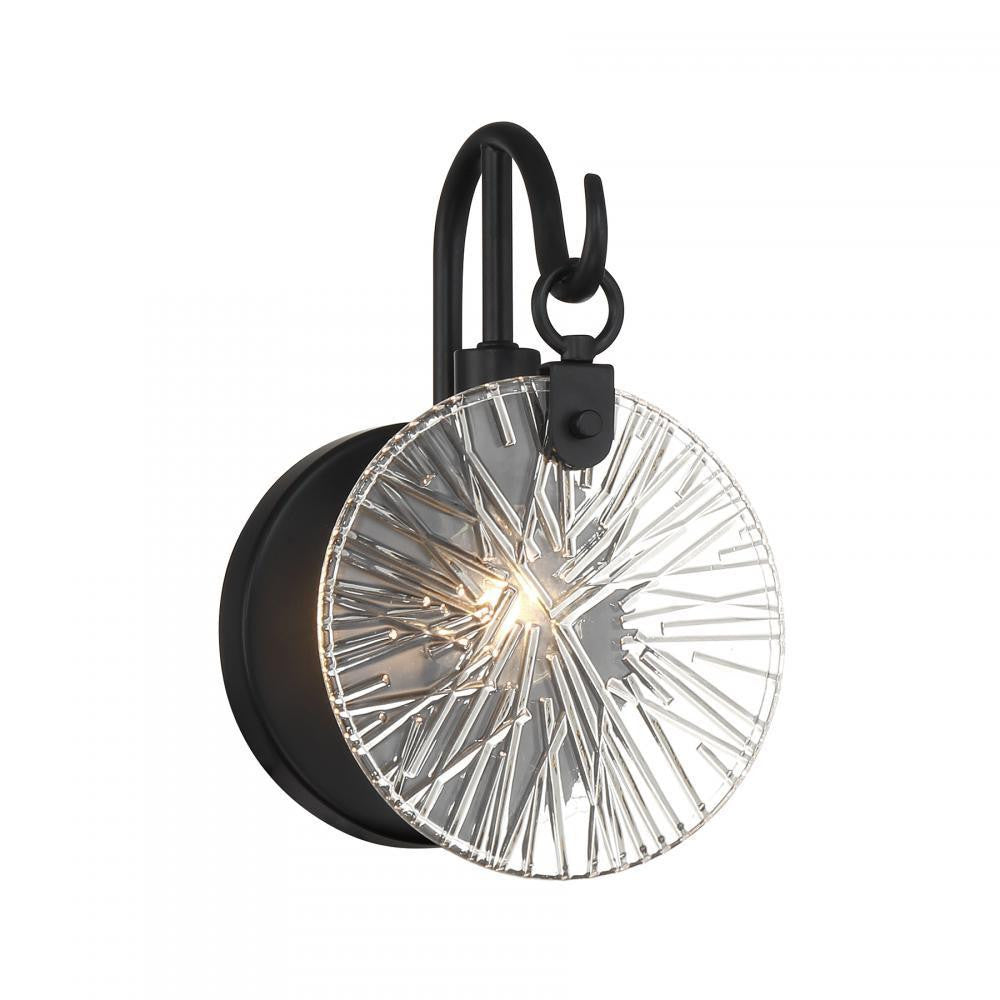 Savoy House Addison 1-Light Bathroom Vanity Light in Matte Black, Savoy House 9-3981-1-BK ALYK0
