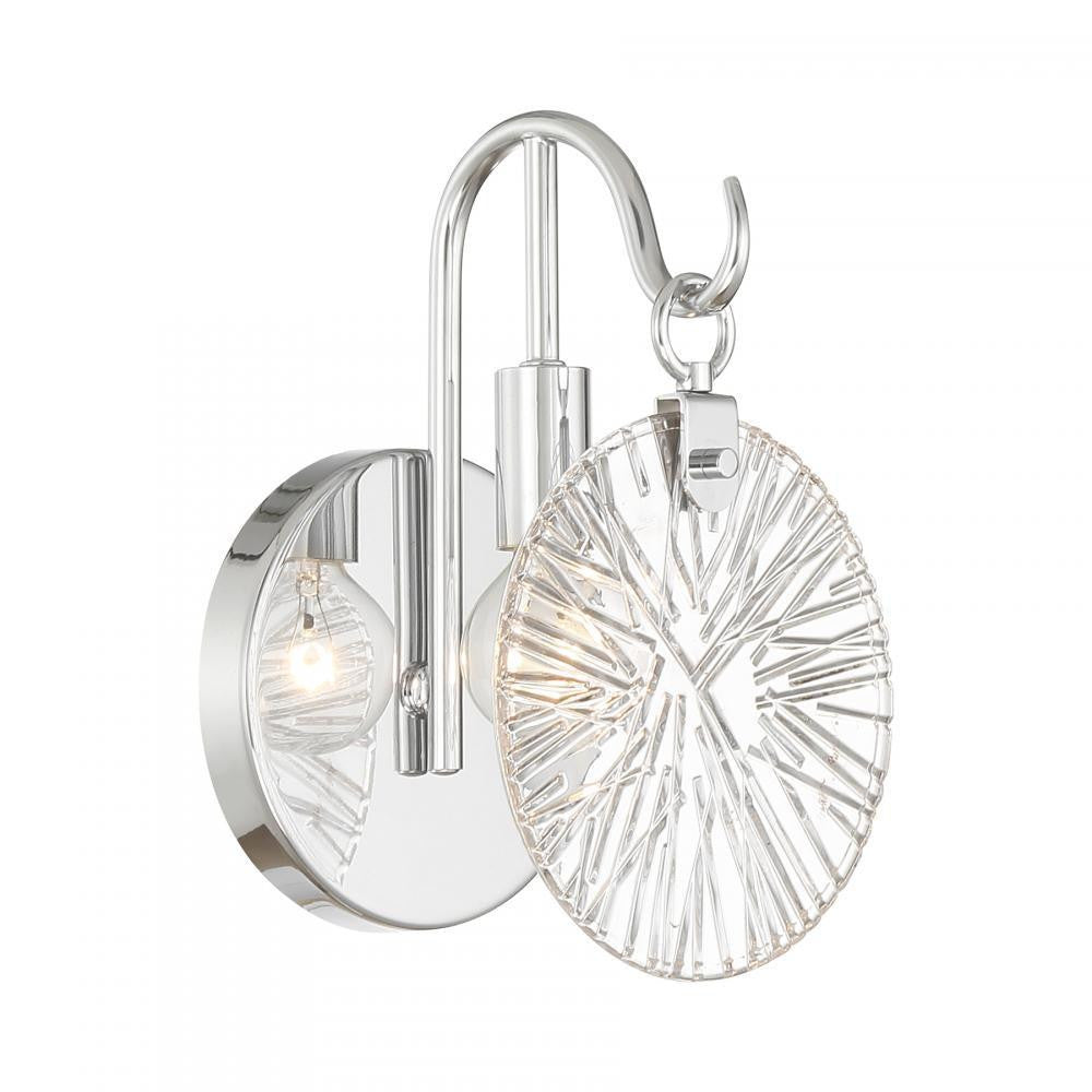 Savoy House Addison 1-Light Bathroom Vanity Light in Polished Chrome, Savoy House 9-3981-1-11 ALYJY