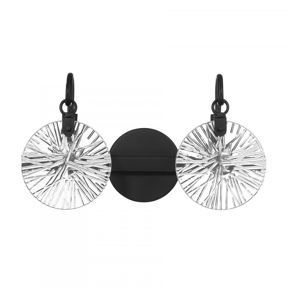 Savoy House Addison 2-Light Bathroom Vanity Light in Matte Black, Savoy House 8-3981-2-BK ALXMF