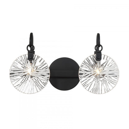 Savoy House Addison 2-Light Bathroom Vanity Light in Matte Black, Savoy House 8-3981-2-BK ALXMF