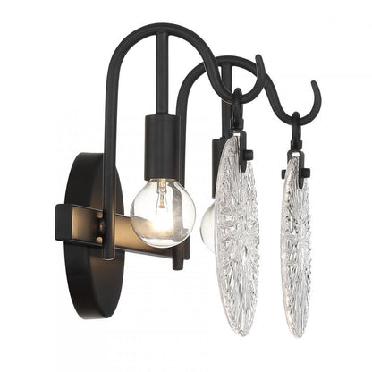 Savoy House Addison 2-Light Bathroom Vanity Light in Matte Black, Savoy House 8-3981-2-BK ALXMF