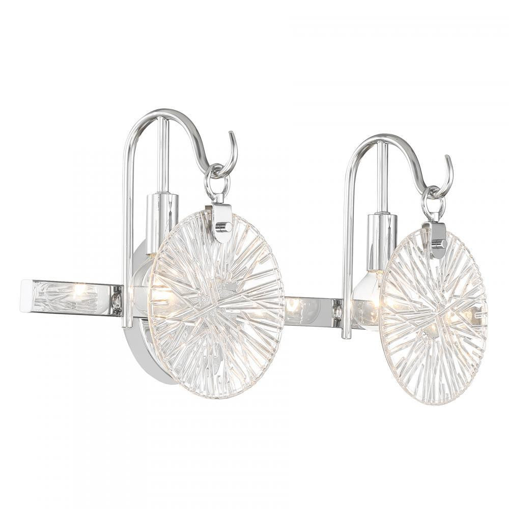 Savoy House Addison 2-Light Bathroom Vanity Light in Polished Chrome, Savoy House 8-3981-2-11 ALXMD