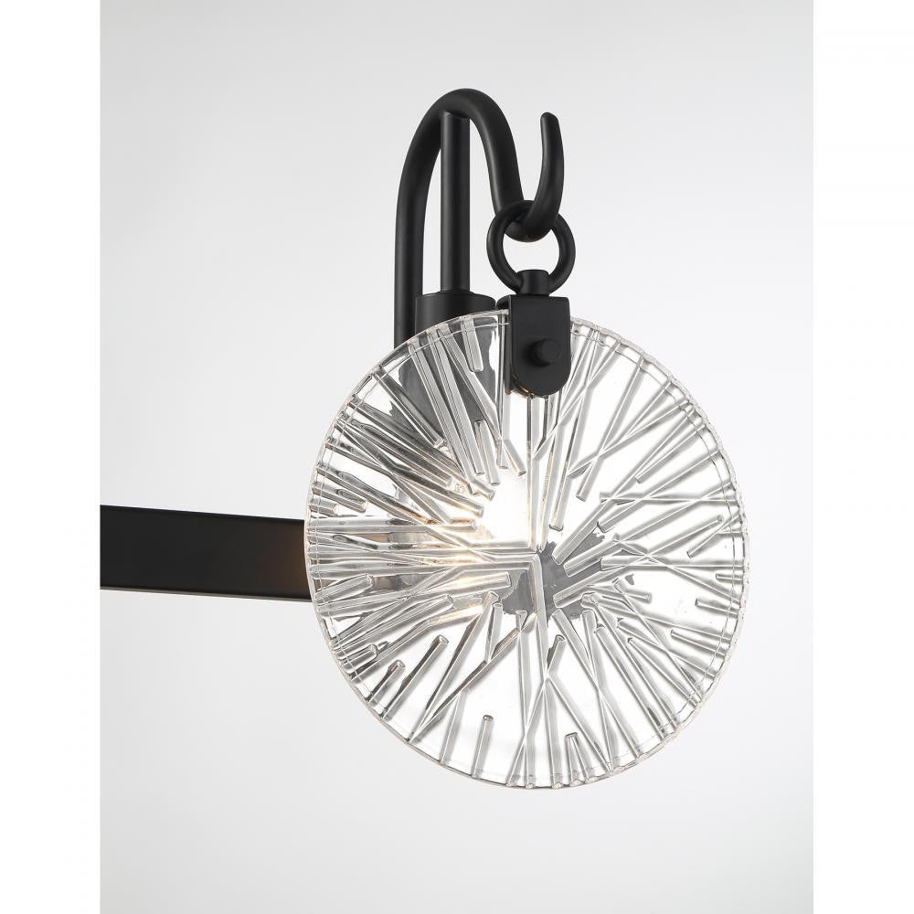 Savoy House Addison 3-Light Bathroom Vanity Light in Matte Black, Savoy House 8-3981-3-BK ALXMJ