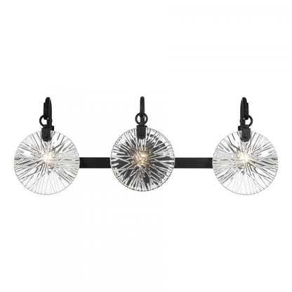 Savoy House Addison 3-Light Bathroom Vanity Light in Matte Black, Savoy House 8-3981-3-BK ALXMJ