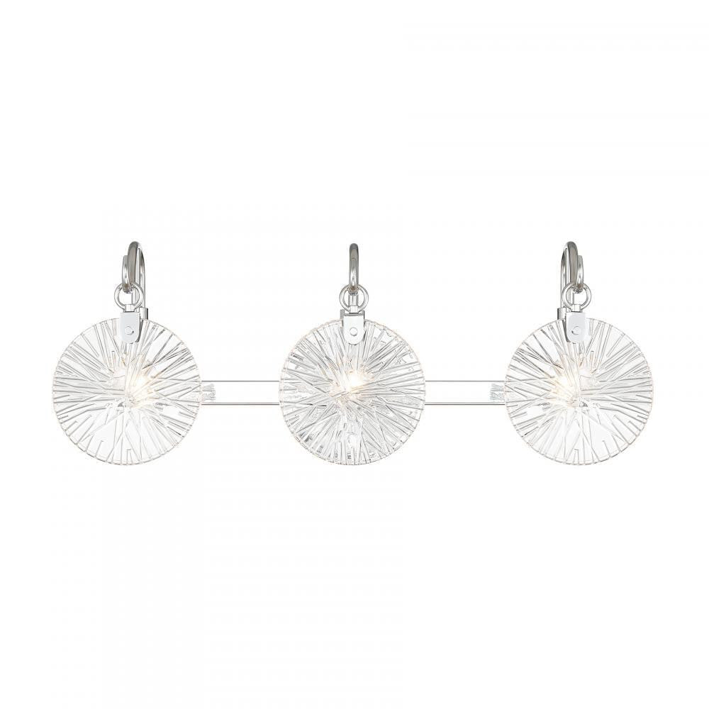Savoy House Addison 3-Light Bathroom Vanity Light Polished Chrome