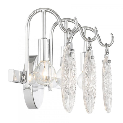 Savoy House Addison 3-Light Bathroom Vanity Light in Polished Chrome, Savoy House 8-3981-3-11 ALXMG