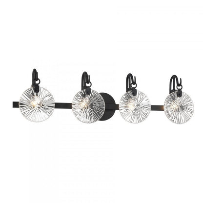 Savoy House Addison 4-Light Bathroom Vanity Light in Matte Black, Savoy House 8-3981-4-BK ALXMM