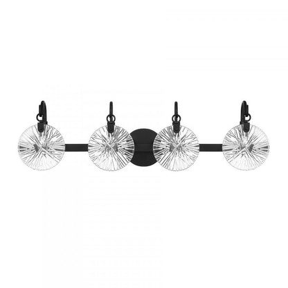 Savoy House Addison 4-Light Bathroom Vanity Light in Matte Black, Savoy House 8-3981-4-BK ALXMM