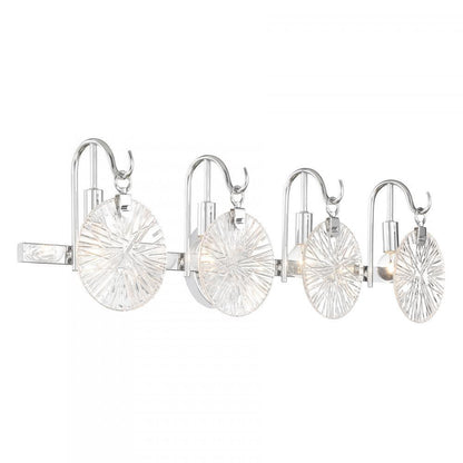 Savoy House Addison 4-Light Bathroom Vanity Light in Polished Chrome, Savoy House 8-3981-4-11 ALXMK