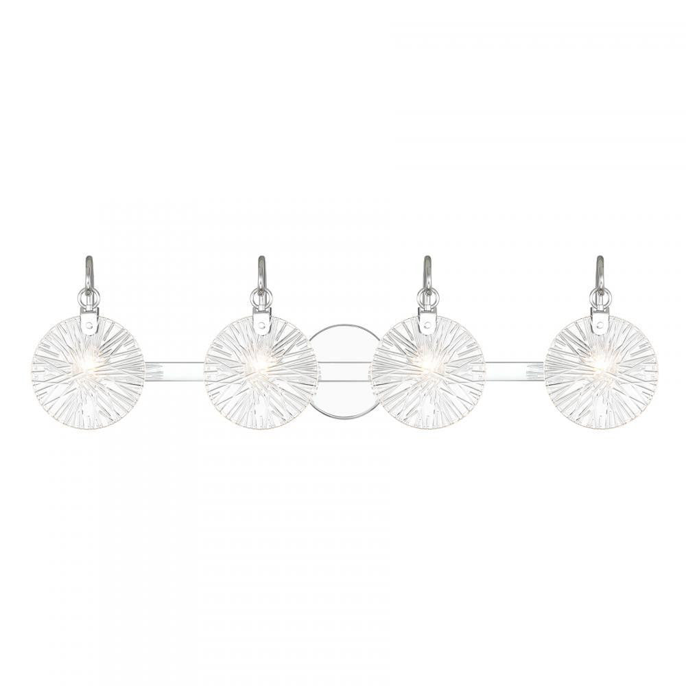 Savoy House Addison 4-Light Bathroom Vanity Light Polished Chrome