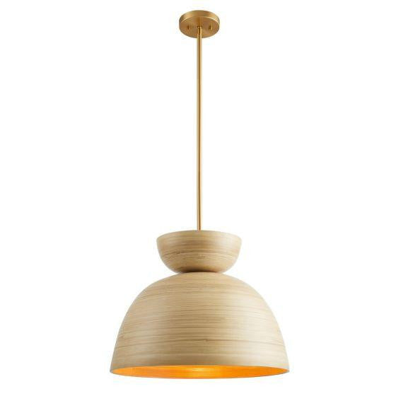 Savoy House Agave 1-Light Pendant Natural Bamboo