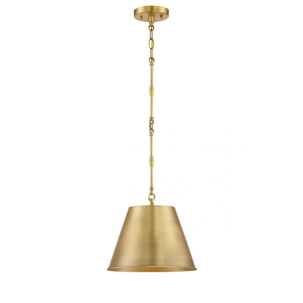 Savoy House Alden 12-in Pendant Brass