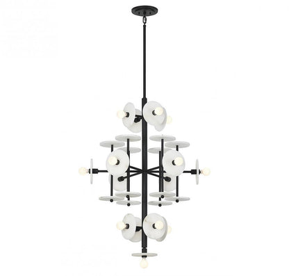 Savoy House Amani 15-Light Chandelier Black Cashmere