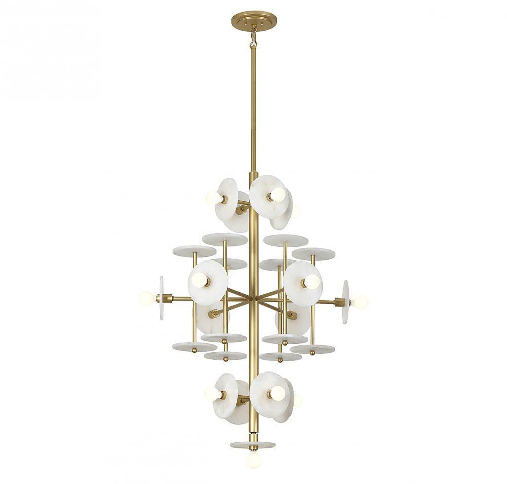Savoy House Amani 15-Light Chandelier Royal Gold