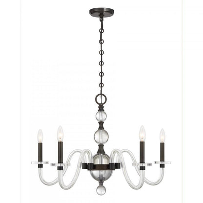 Savoy House Aragon 5-Light Chandelier Mediterranean Bronze
