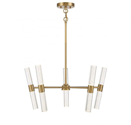 Savoy House Arlon 10-Light LED Pendant Warm Brass