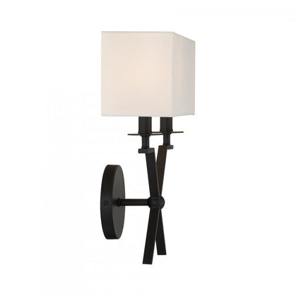 Savoy House Arondale 2-Light Wall Sconce in Matte Black, Savoy House 9-3305-2-89 ALYJW
