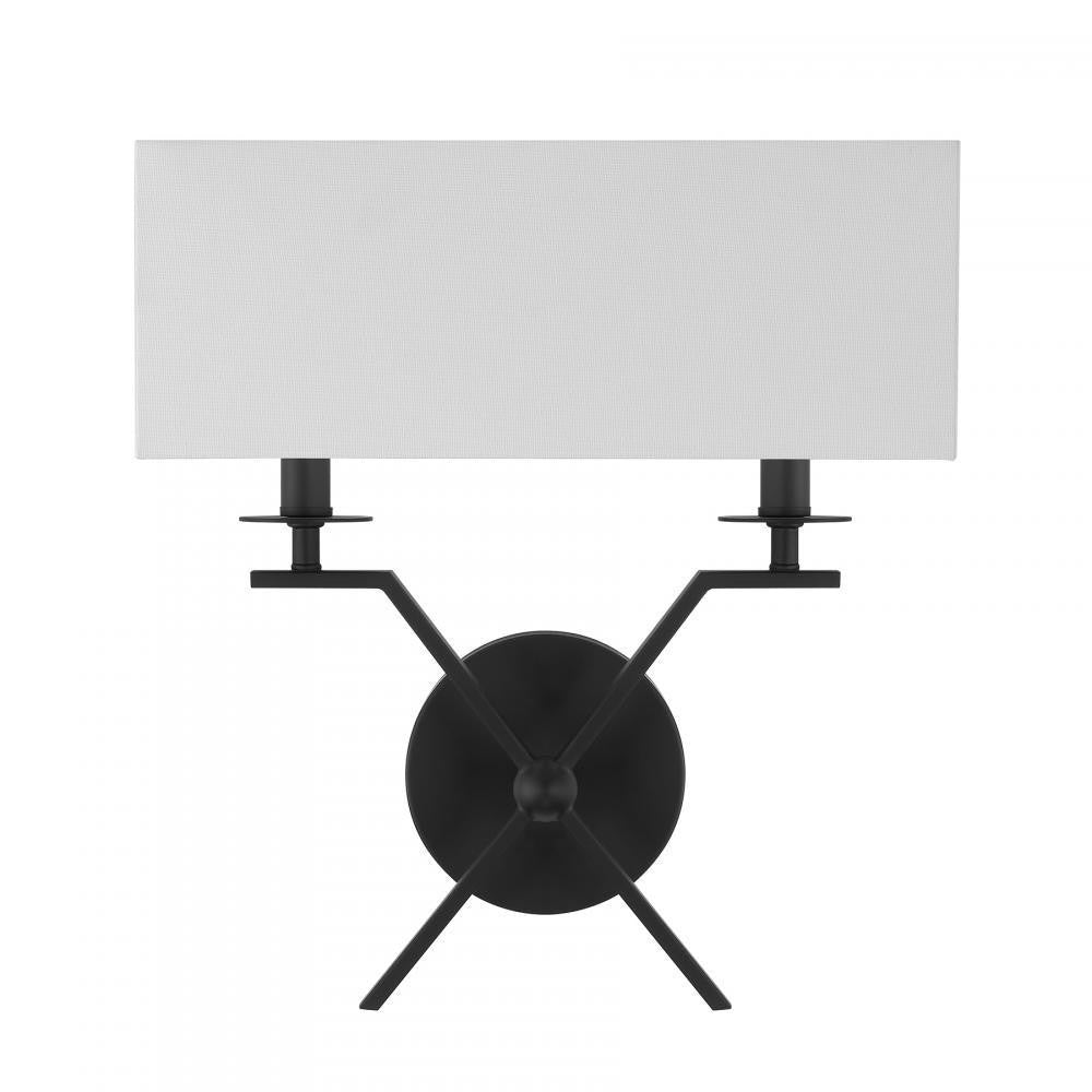 Savoy House Arondale 2-Light Wall Sconce in Matte Black, Savoy House 9-3305-2-89 ALYJW