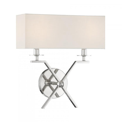 Savoy House Arondale 2-Light Wall Sconce Matte Black