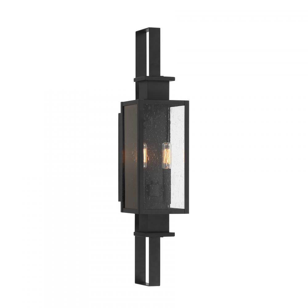 Savoy House Ascott 2-Light Outdoor Wall Lantern Matte Black