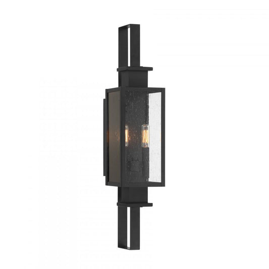 Savoy House Ascott 2-Light Outdoor Wall Lantern Matte Black