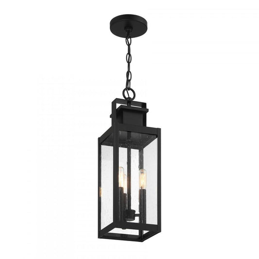 Savoy House Ascott 3-Light Outdoor Hanging Lantern Matte Black
