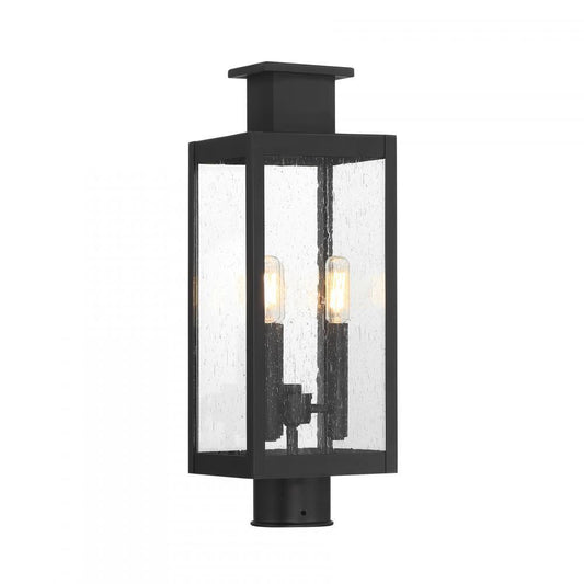 Savoy House Ascott 3-Light Outdoor Post Lantern Matte Black