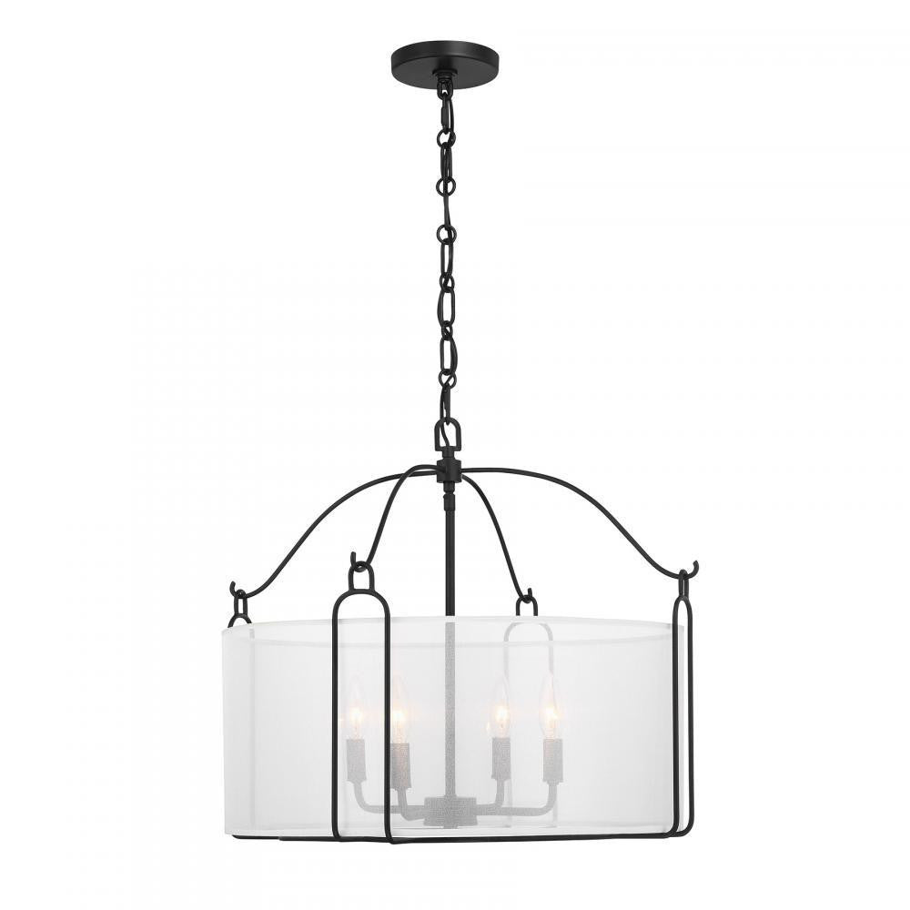 Savoy House Ashlay 4-Light Pendant Satin Nickel