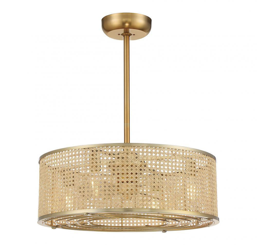 Savoy House Astoria 4-Light Fan D'lier Gold