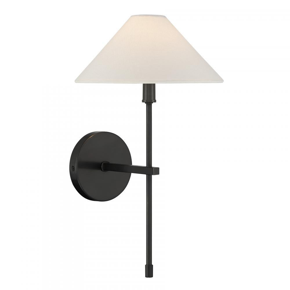 Savoy House Avon 1-Light Wall Sconce Black Tourmaline